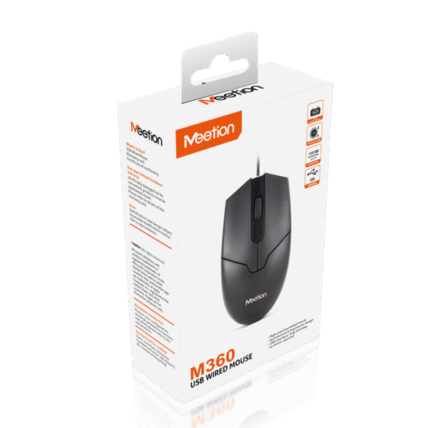 Meetion M360 USB Wired Mouse - Image 2