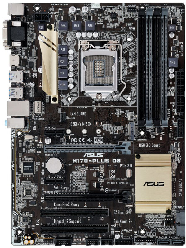H170 USED GAMING MOTHERBOARD(6th,7th)