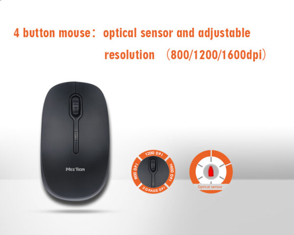 Meetion R547 Wireless Optical Mouse - Image 3