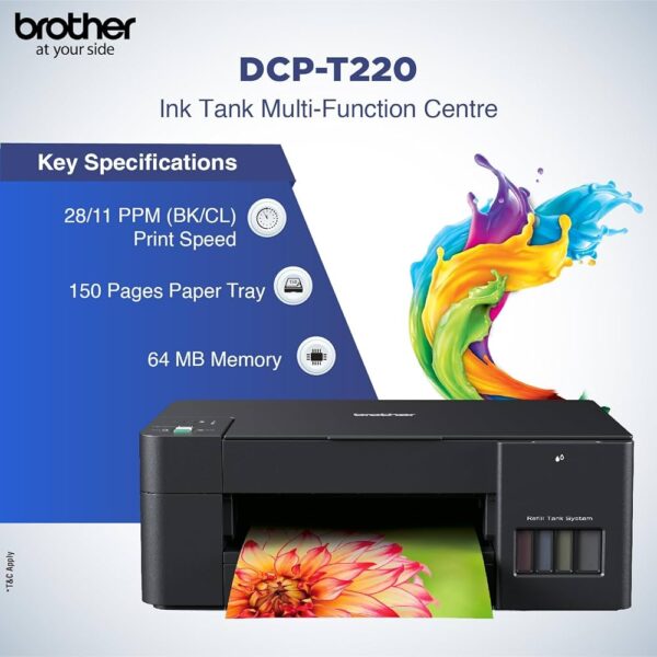 Brother DCP-T220 Ink Tank Printer - Image 2