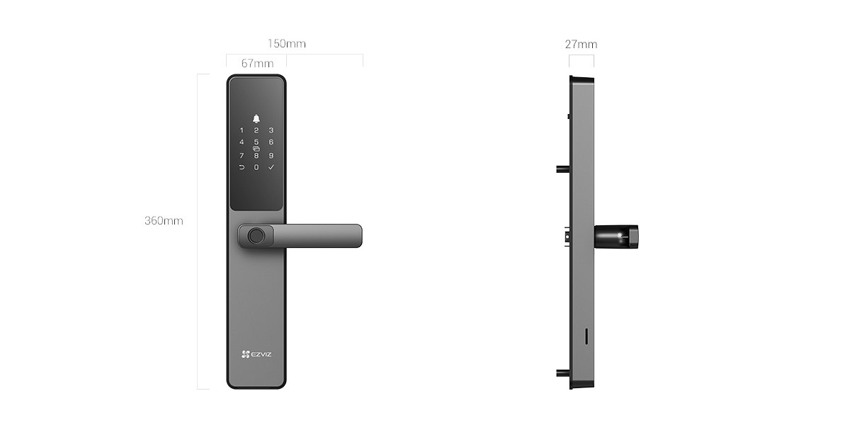 EZVIZ DL05 Smart Fingerprint Lock - Image 4